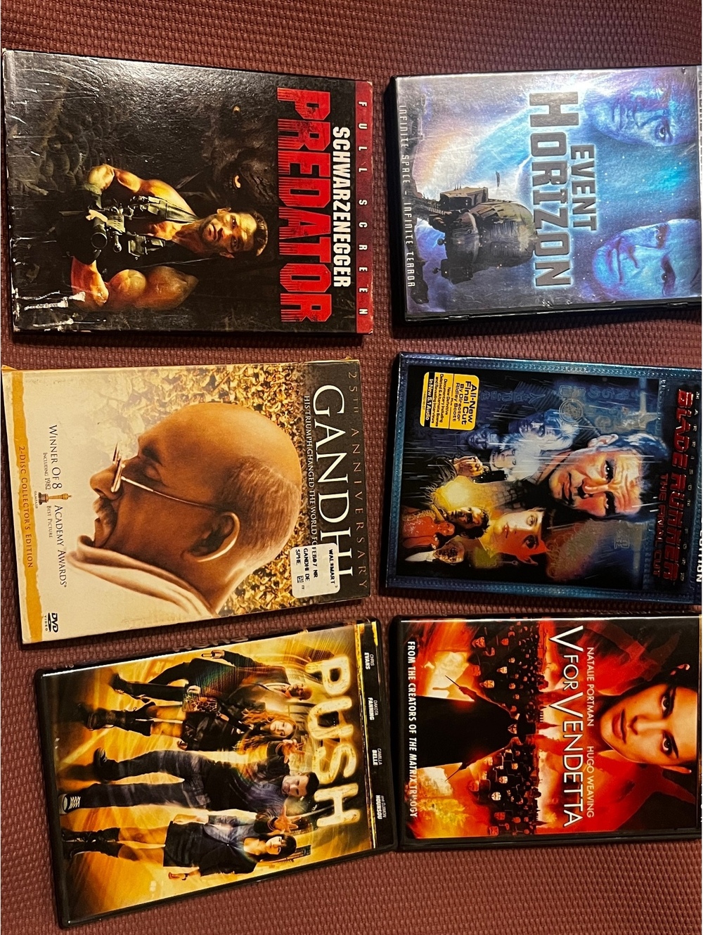 DVD Movie Lot – Predator, V for Vendetta, Gandhi, Event Horizon & More